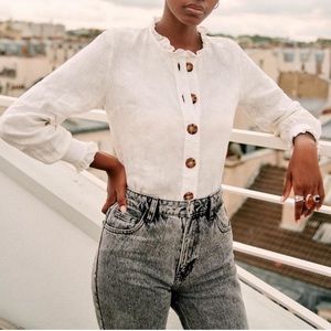 Like new Sezane Khalie Shirt (Size 36 / US 4)